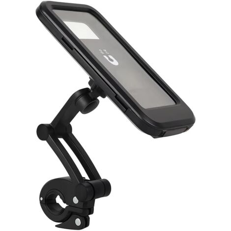 Porta cellulare impermeabile per bici e moto – Rotazione a 360° – Fissaggio su manubri da 22 a 28 mm – Touch screen sempre funzionante – Compatibile GPS e Face ID