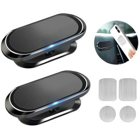 Porta cellulare magnetico per auto Porta cellulare magnetico per auto con rotazione a 360° Supporto magnetico per auto compatibile con iPhone/Samsung/Huawei/Xiaomi ecc., 2 supporti magnetici per telef