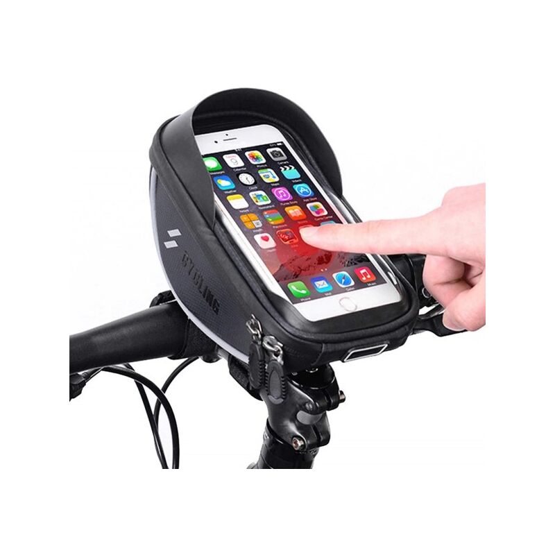 Image of Trade Shop - Porta Cellulare Smartphone Per Bicicletta Supporto Borsa Astuccio Impermeabile