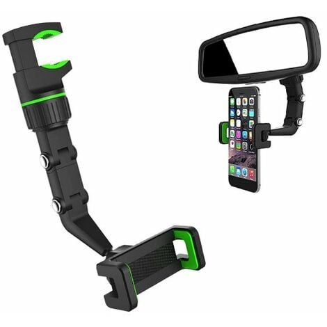 Porta Cellulare Specchietto Retrovisore da Auto Supporto Smartphone Mono Gancio