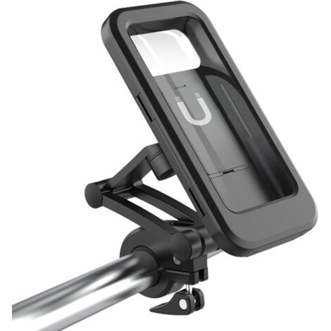 Porta cellulare universale per moto Porta cellulare per bici impermeabile Girevole a 360° per smartphone Porta scooter per moto staccabile per smartphone da 4-6,7 pollici