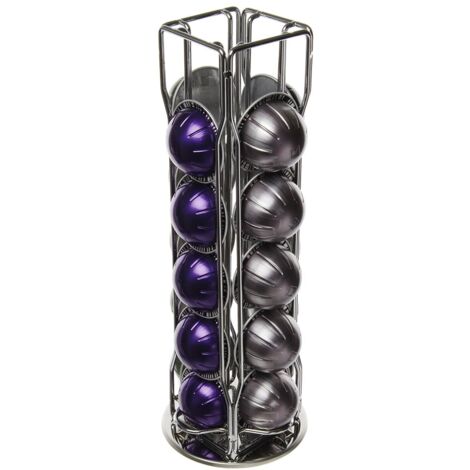 Porta cialde da 20 scomparti su 4 file, per cialde Nespresso Vertuo Altissio, con base girevole a 360°