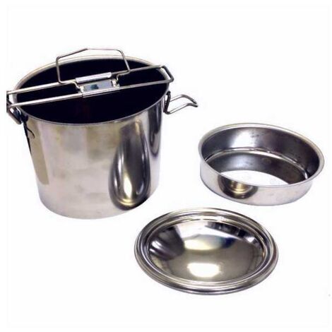 Porta comida con bandeja ovalada de 12 cm con revestimiento