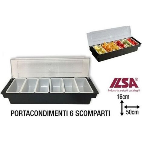 Porta condimenti a 6 scomparti mixage