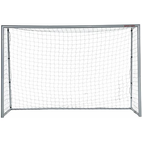 Porta da Calcio con Viti e Picchetti inclusi 300x120x200 cm in PE e Metallo Grigio