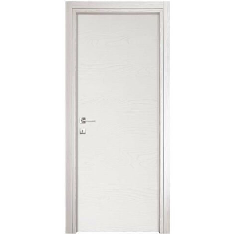 porta da interno reversibile in frassino bianco, 80x210 cm