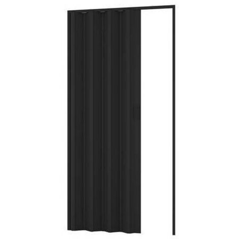 Porta A Soffietto In PVC Monica - Colore Noce Marrone, Salvaspazio Per Interni | Con Maniglia Integrata - Foto 6