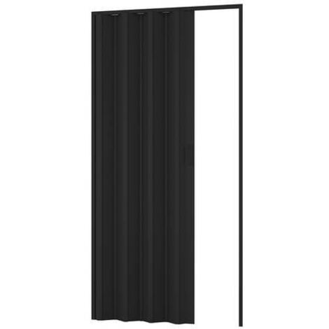 Porta darredo per interno a soffietto nera cm 83 x 214