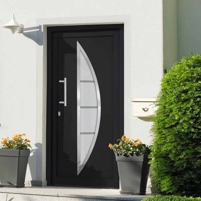 Vidaxl Porta Di Ingresso Antracite 98x190 Cm