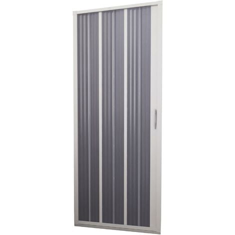 Porta Doccia 1 Anta a Soffietto in PVC H185 cm Dorini Bianco 80 cm