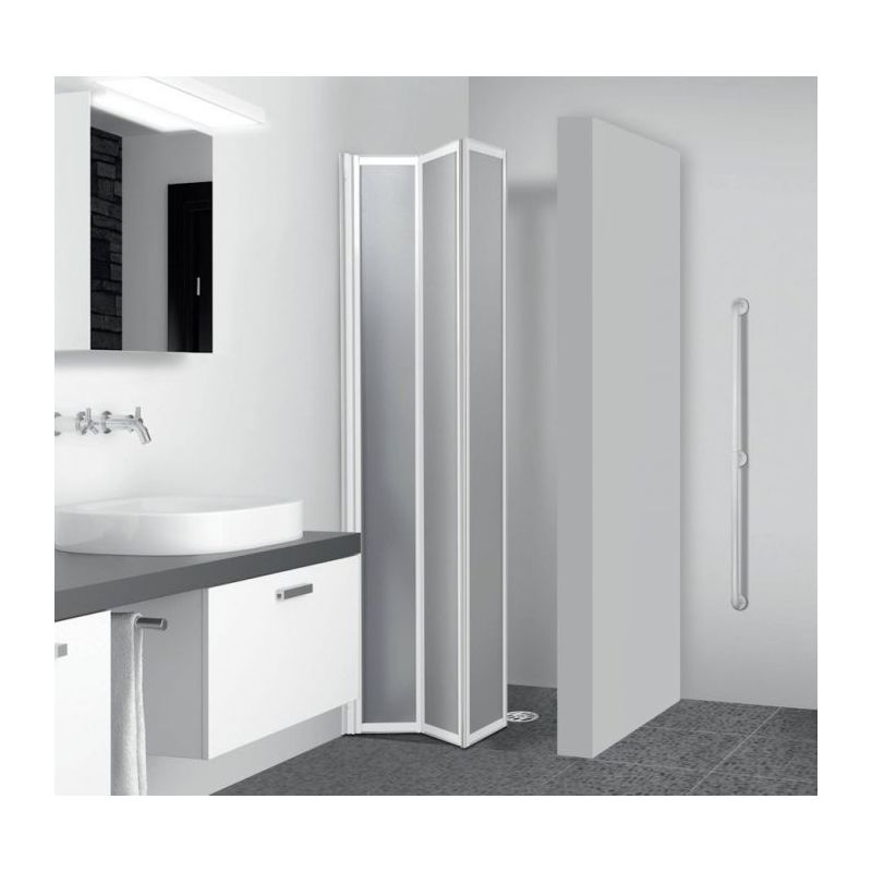 Guarnizione Box Doccia Porta A Soffietto.Porta Doccia Apertura A Libro Tre Ante Senza Telaio H 185cm Open 68 70 Cm Pec12bi