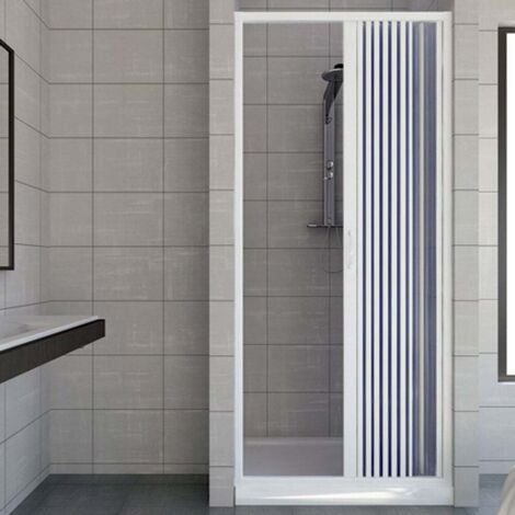 Porta doccia in pvc h 185 cm mod. Vergine 150 cm apertura laterale