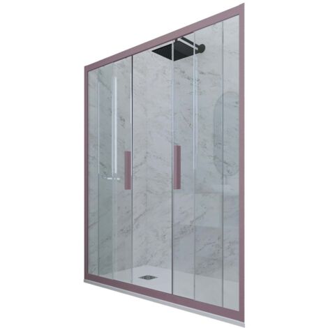 Porta doccia Lavanda scorrevole  cm nicchia vetro Glam