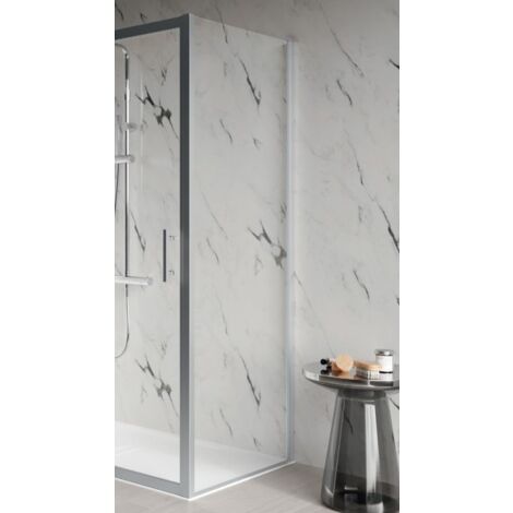 Porta doccia parete fissa elyane F75 est. 75 a 78 cm cristallo trasp. prof. silver