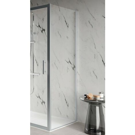 Porta doccia parete fissa elyane F78 est. 78 a 81 cm cristallo trasp. prof. silver