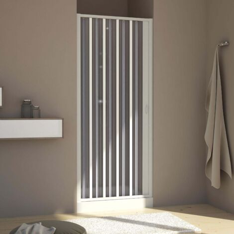 Porta doccia pvc a soffietto h 185 mod. Aura Laterale 110 cm