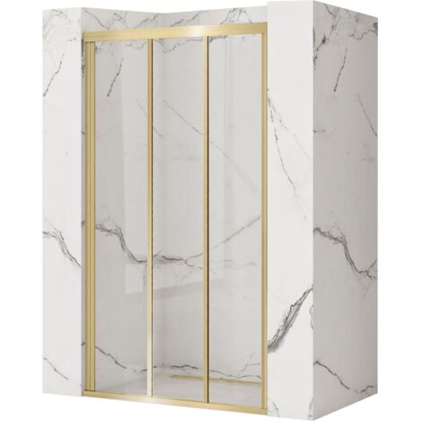 PORTA DOCCIA REA ALEX 120 GOLD BRUSH