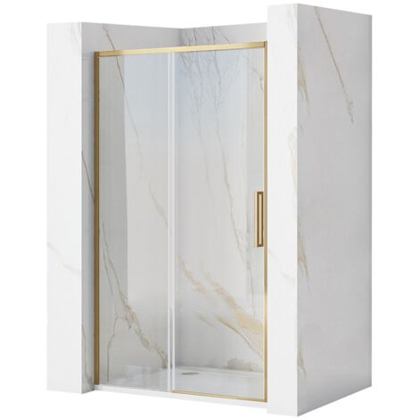 PORTA DOCCIA REA RAPID SLIDE 140 ORO PENNELLO