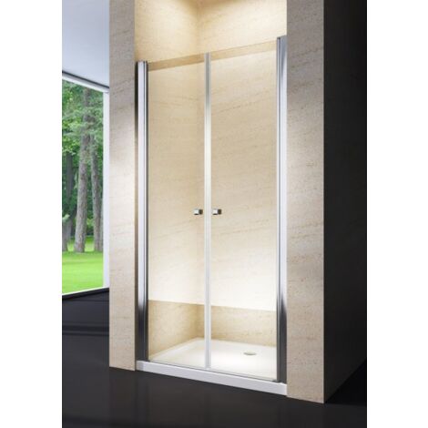Porta doccia saloon, cristallo 6mm trasparente 100cm h190cm Agnes