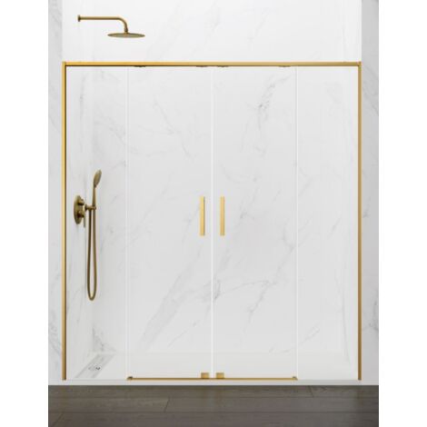 Porta doccia scorrevole 2+2 ABANTE (TWENTY) 170 cm Profilo Oro
