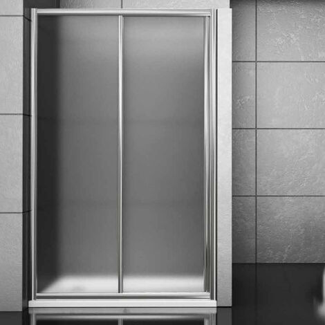 Porta doccia scorrevole Newplus 137-141 cm in vetro trasparente