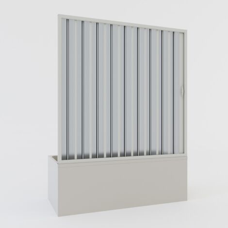 Porta doccia sopravasca nicchia in pvc a soffietto h 150 mod. Ibisco con apertura laterale 170 cm