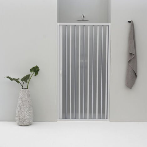 PORTA DOCCIA SPACE NICCHIA DA 140 A 150 CM A SOFFIETTO IN PVC