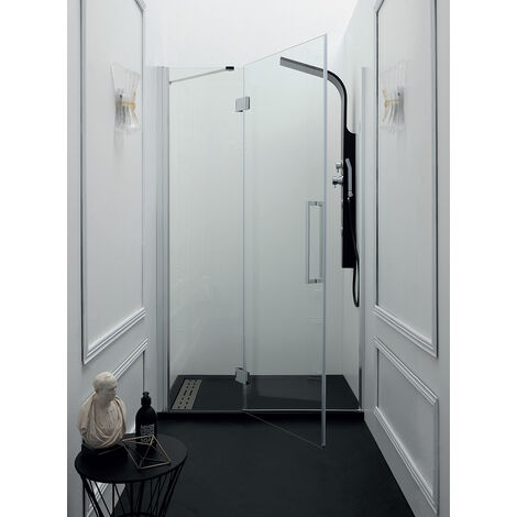 Porta doccia TEPB43 in cristallo 6 mm trasparente cm. 140 (est.
