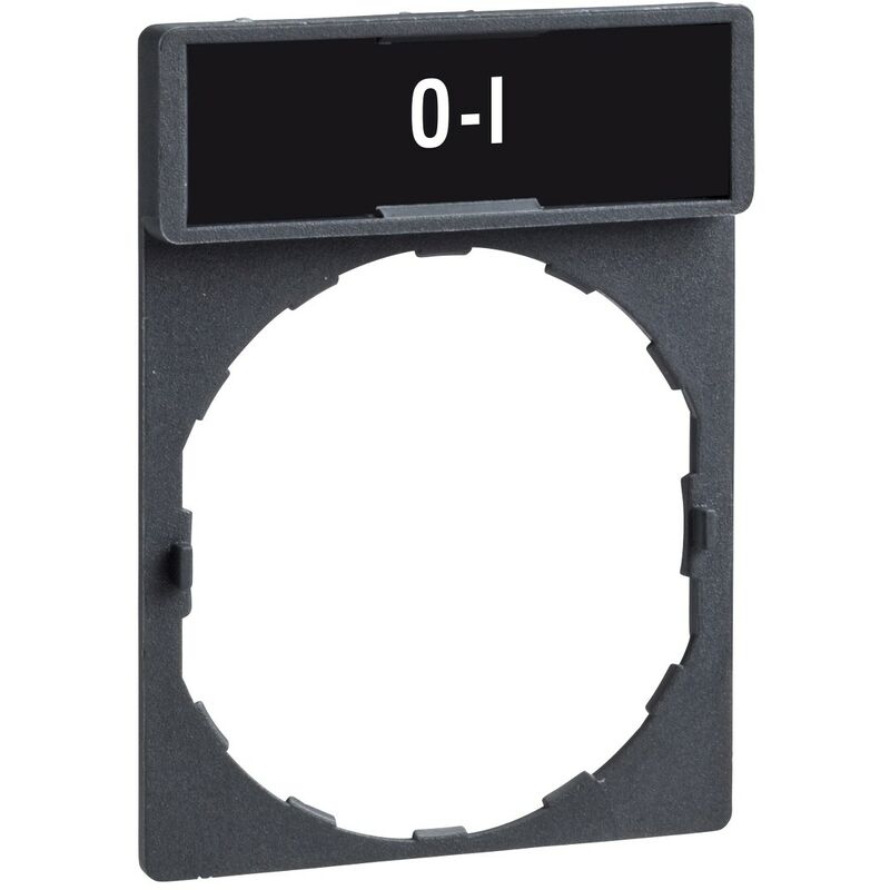 Image of Porta etichetta 30X40 mm con Etichetta o-i per unità con foro Ø22 ZBY2178