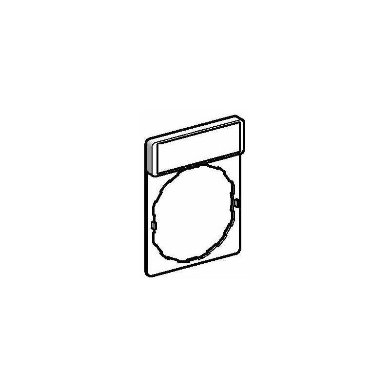 Image of Porta etichette 30x40 fondo nero/rosso etichetta auto-manuale