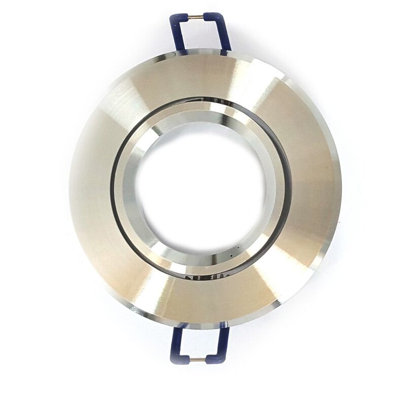 Image of Porta faretto da incasso tondo orientabile Alluminio Lucido (A11)