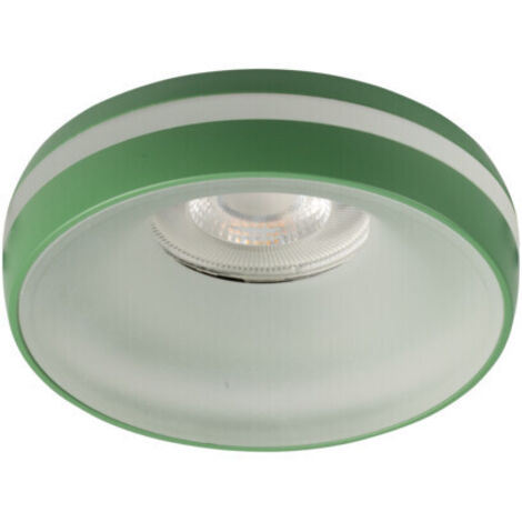 porta faretto incasso eliceo decorativo 230v GU10 tondo verde