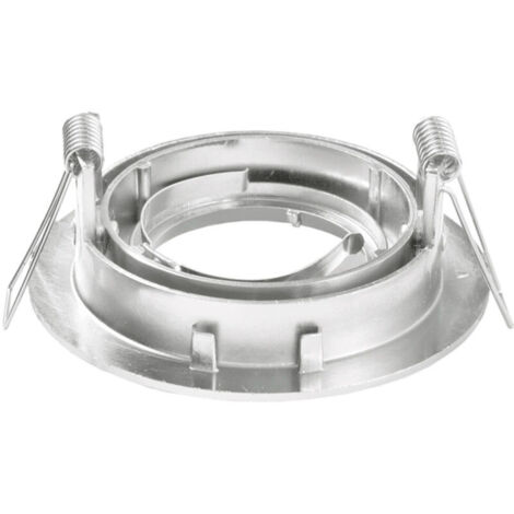 Porta Faretto Portafaretto Supporto Orientabile Incasso Gu10 Mr16 Satinato