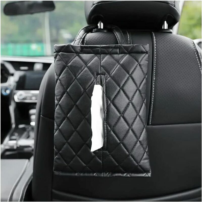Porta fazzoletti in pelle per auto, porta