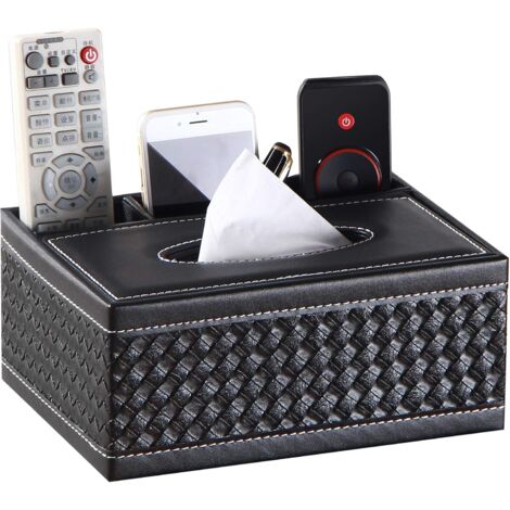 Porta Fazzoletti In Pelle PU Rettangolare - Per Ufficio, Auto O Casa, Colore Beige (KINGFOM)