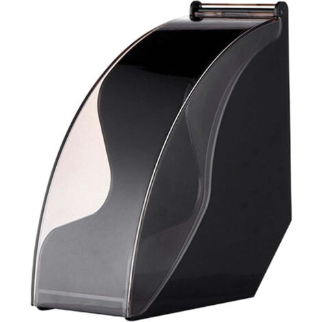 Porta filtri di carta per caffè, ideale per riporre gli accessori della tua postazione caffè, compatibile con filtri a fondo piatto, quadrati, conici e a fondo piatto - nero.