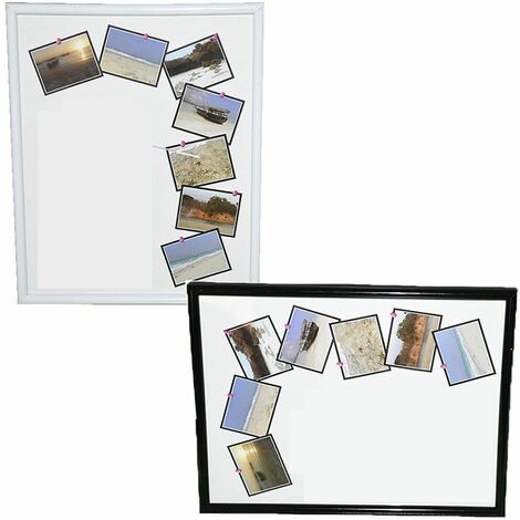 Porta foto bianco nero cornice a giorno per ritratti fotografie da tavolo parete 20x25 - colorigenerali: Set da 2 portafoto 1 per colore