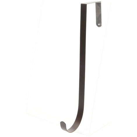 Porta ghirlande in ferro con gancio per porta e balcone h 28 cm