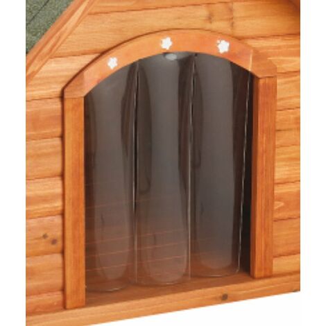 Porta in plastica flessibile per cuccia modello Chalet per cani: porta 38x57,7 cm
