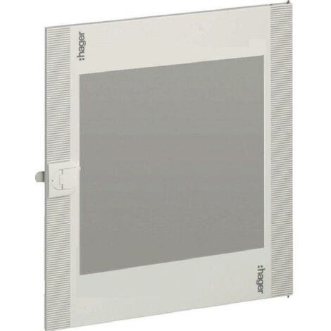 Porta in vetro trasparente Hager 550X500 per quadri Vega D FD32TN