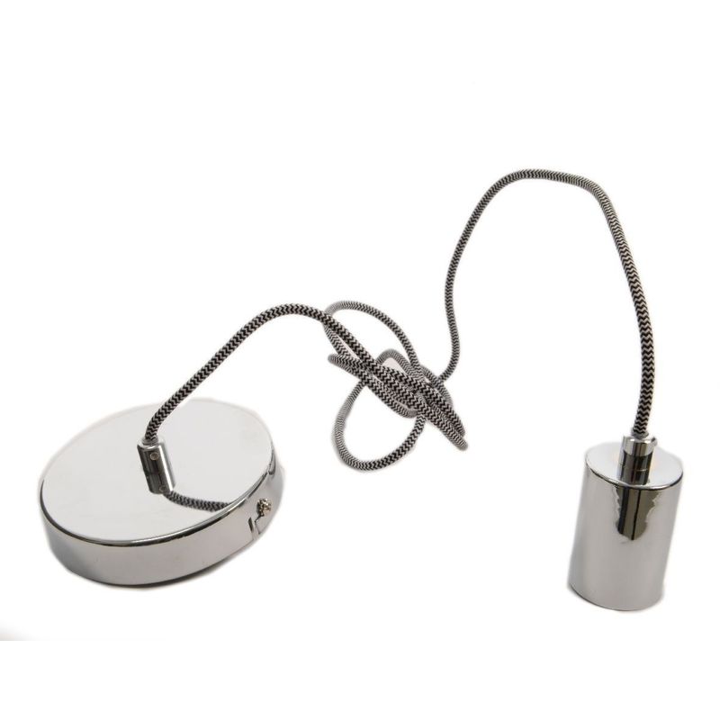 Image of Porta lampada argento iron pendant light