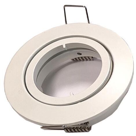 Porta lampada orientabile rotondo bianco iolume ioportlamprbi
