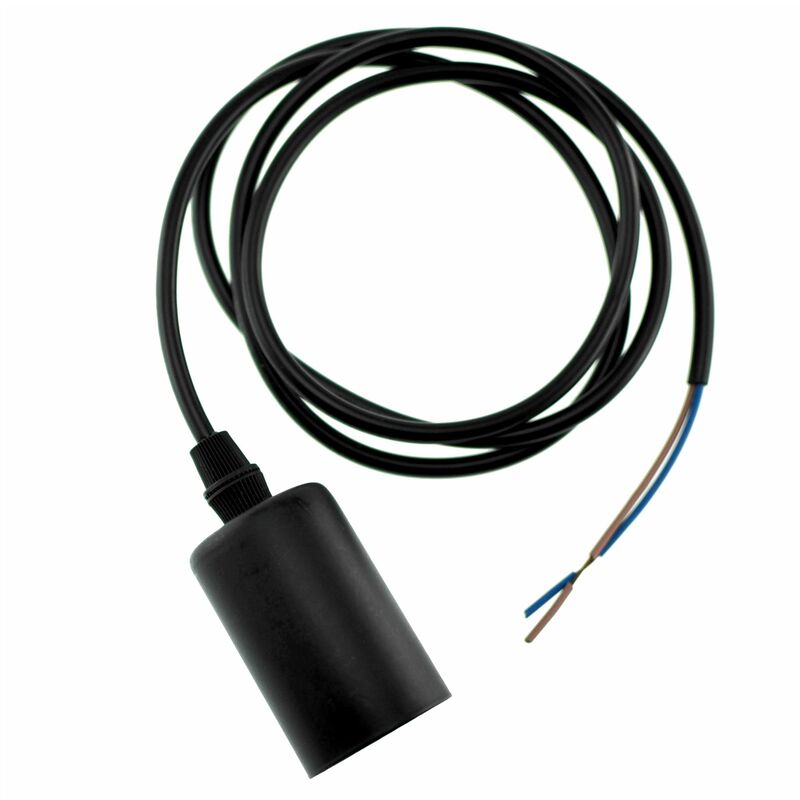 

Porta Lámpara Industrial Vintage Retro Edison E27 con cable de 1,1m MODELO C1