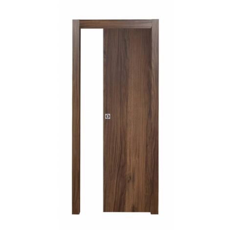 PORTA MICROTEC SCORREV NOCE QUERCIA  80X210