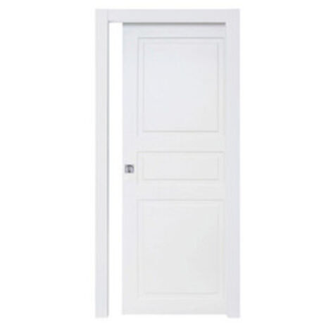 PORTA MOD. BUGNA SCORRIMENTO LACCATO BIANCO CM. 210X70 S/MANIGLIE