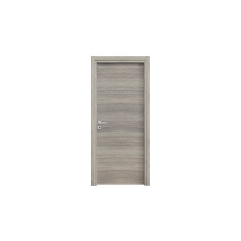 PORTA MOD. MICROTEC ROVERE GRIGIO CM.210X90  S/MANIGLIE