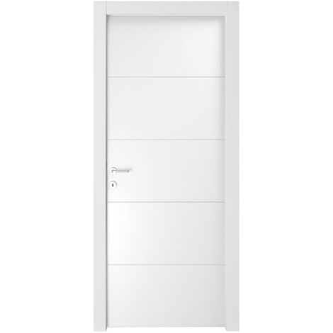 PORTA MOD. RIGHE LACCATO BIANCO CM. 210X70 S/MANIGLIE