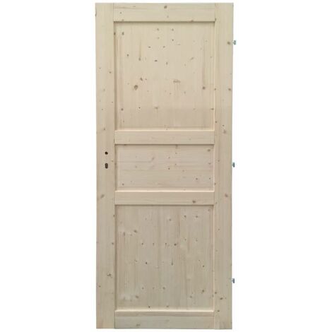 porta normandia reversibile in abete, 84x200 cm