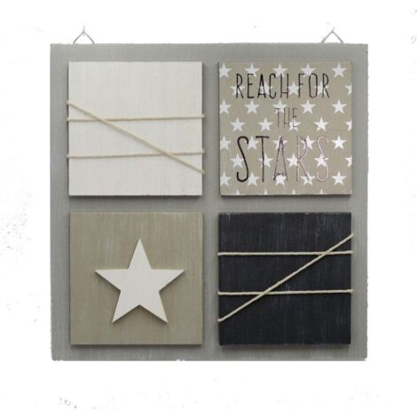 Porta notas de pared de madera cm30x30x2