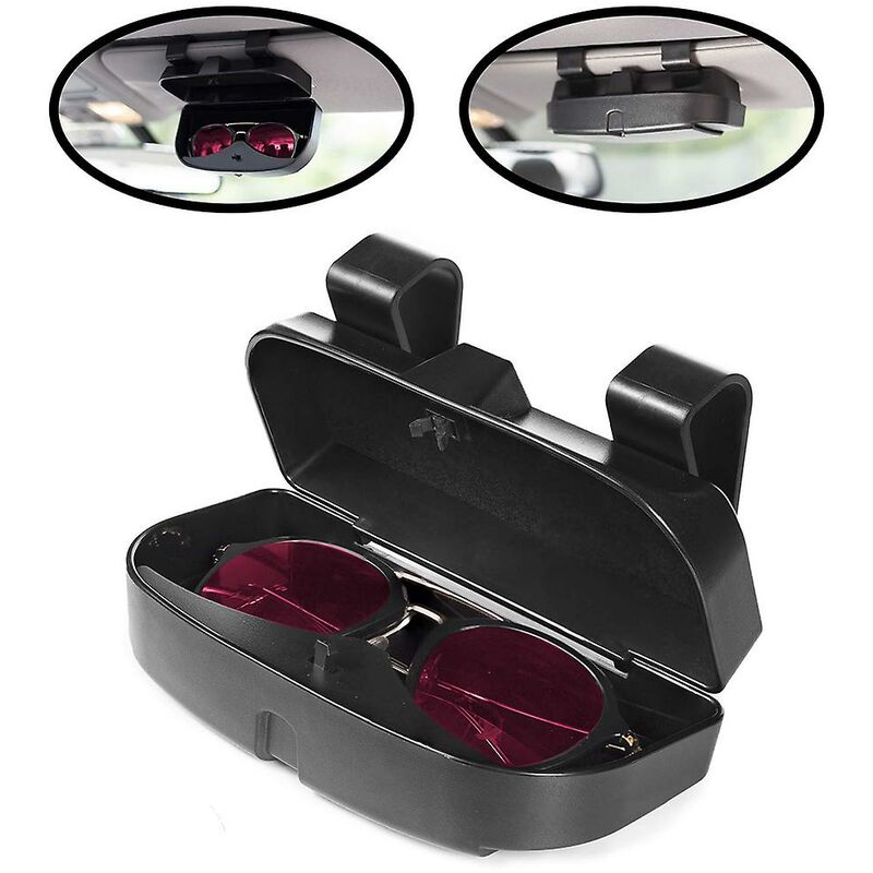 Porta occhiali da sole con visiera parasole per